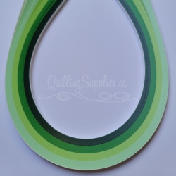 shades of green multipack quilling paper strips 5mm with mint