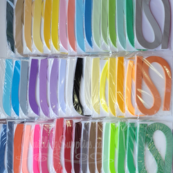 delightfully edgy 10mm quilling paper set 50 colors