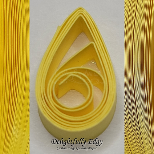 delightfully edgy yellow quilling paper