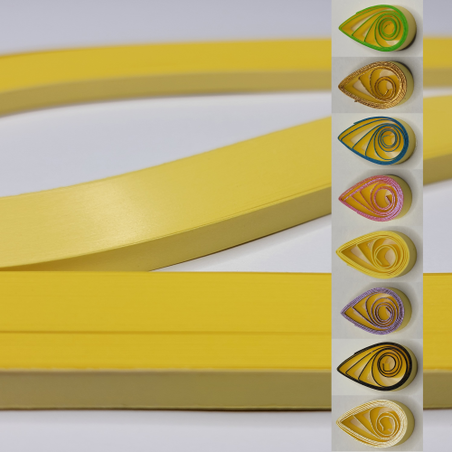 delightfully edgy 10mm yellow quilling paper