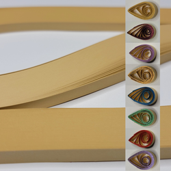 delightfully edgy 10mm warm beige quilling paper