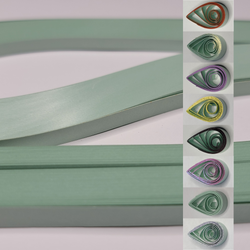 delightfully edgy 10mm sea foam green quilling paper