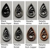 delightfully edgy black quilling paper metallic teardrops 2