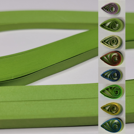 delightfully edgy 10mm sage green quilling paper