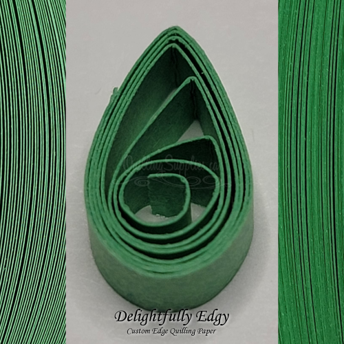 delightfully edgy Russian green quilling paper
