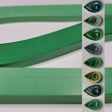 delightfully edgy 10mm Russian green quilling paper