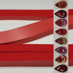 delightfully edgy 10mm red quilling paper