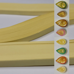 delightfully edgy 10mm pale yellow quilling paper