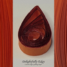 delightfully edgy orange quilling paper with deep red shimmer edge