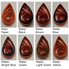 delightfully edgy orange quilling paper matte teardrops 1