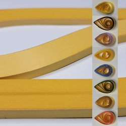 delightfully edgy 10mm mustard yellow quilling paper