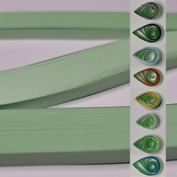 delightfully edgy 10mm mint green quilling paper