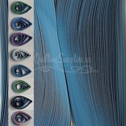 delightfully edgy 3mm blue quilling paper