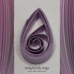 delightfully edgy lilac quilling paper