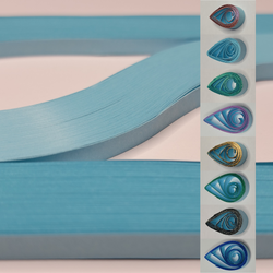 delightfully edgy 10mm light blue quilling paper