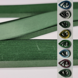 delightfully edgy 10mm hunter green quilling paper