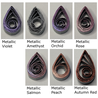 delightfully edgy grey quilling paper metallic teardrops 4