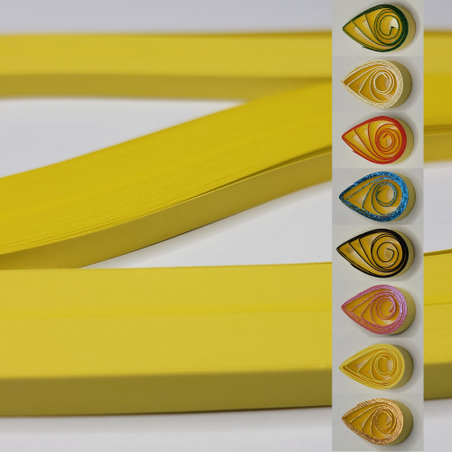 delightfully edgy 10mm dark yellow quilling paper