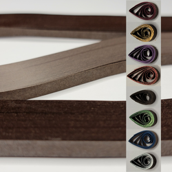delightfully edgy 10mm dark brown quilling paper
