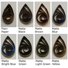 delightfully edgy brown quilling paper matte teardrops 1