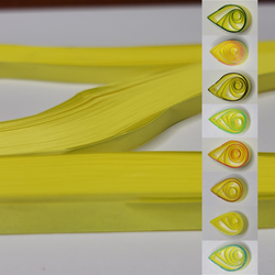delightfully edgy 10mm bright yellow quilling paper