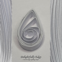 delightfully edgy bright white quilling paper