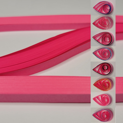 delightfully edgy 10mm bright pink quilling paper