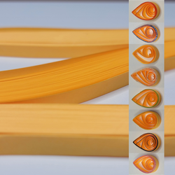 delightfully edgy 10mm bright orange quilling paper