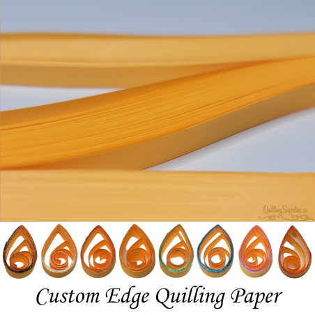 delightfully edgy 10mm bright orange quilling paper