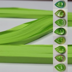 delightfully edgy 10mm bright green quilling paper