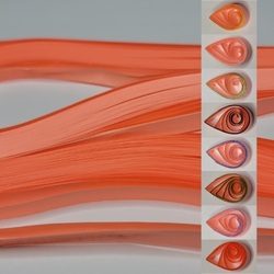 delightfully edgy bright coral quilling paper 10mm