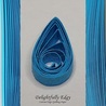 delightfully edgy bright blue quilling paper
