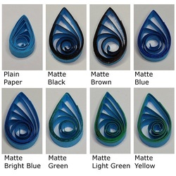 delightfully edgy bright blue quilling paper matte teardrops 2