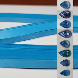 delightfully edgy 5mm bright blue quilling paper