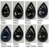 delightfully edgy black quilling paper matte teardrops 2