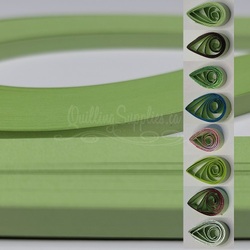 delightfully edgy artichoke green 10mm quilling paper