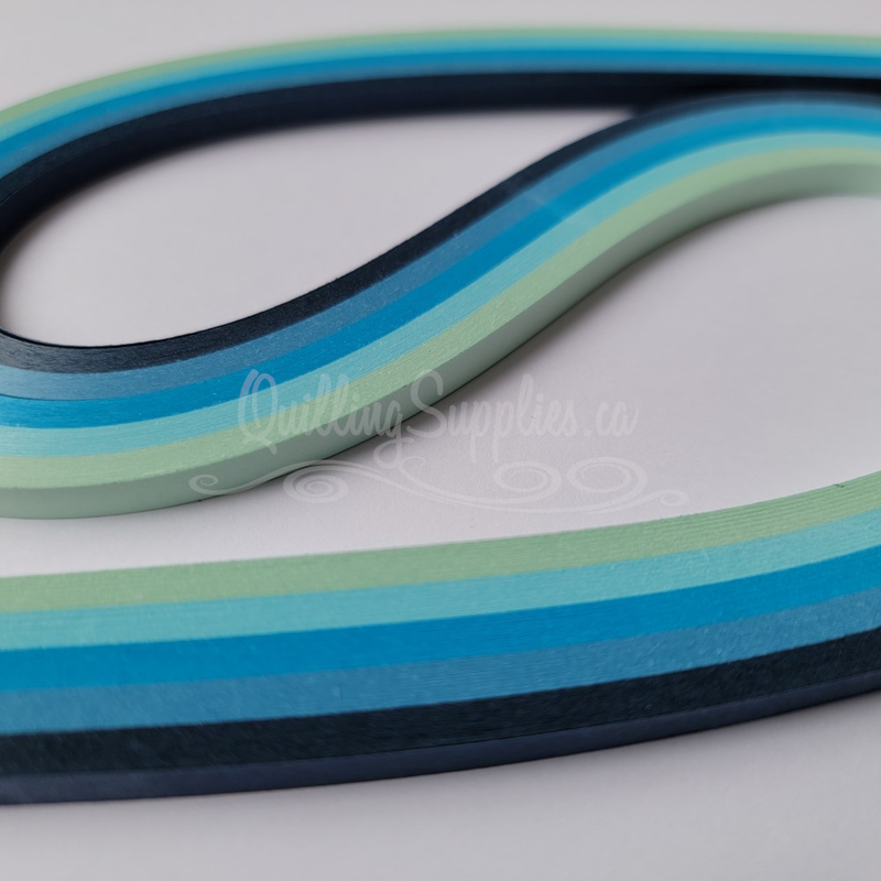 shades of blue multipack quilling paper strips 10mm