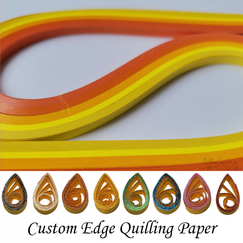 shades of orange multipack quilling paper strips 10mm