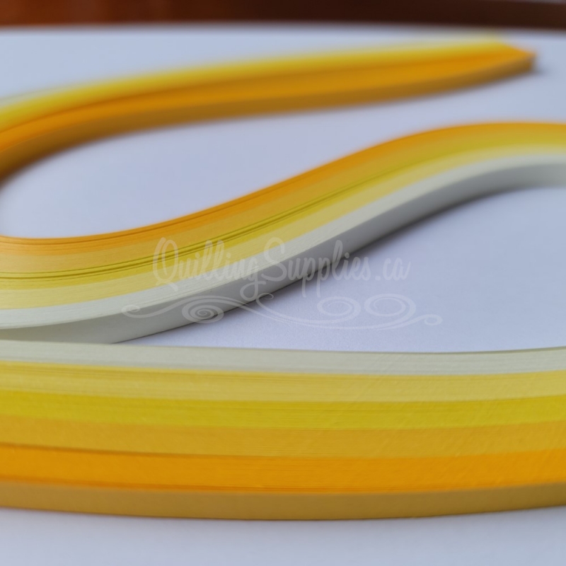 shades of yellow multipack quilling paper strips 10mm