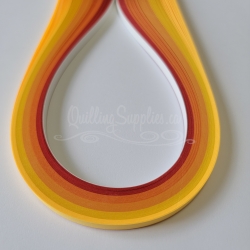 shades of orange multipack quilling paper strips 5mm