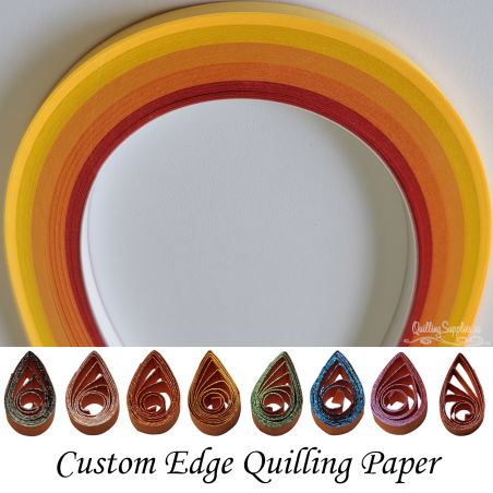 shades of orange multipack quilling paper strips 5mm