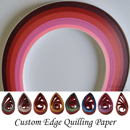 delightfully edge shades of red quilling paper