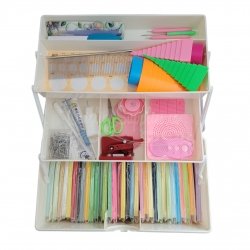 Delightfully Edgy large quilling storage box.