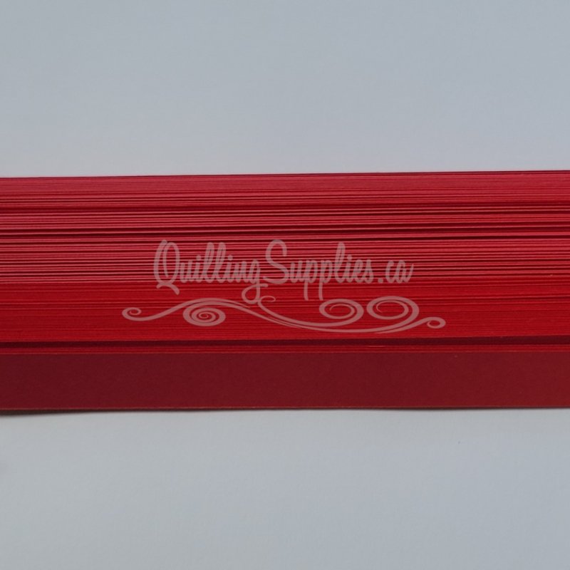 Delightfully Edgy red quillography strips 176 gsm cardstock