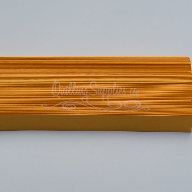 Delightfully Edgy cadmium orange quillography strips 176gsm cardstock.