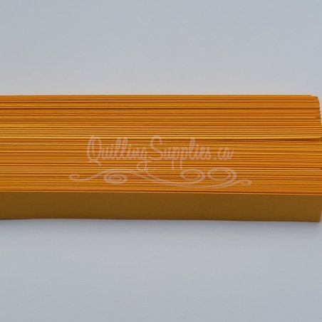 Delightfully Edgy cadmium orange quillography strips 176gsm cardstock.