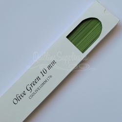 Delightfully Edgy olive quillography strips 176gsm cardstock