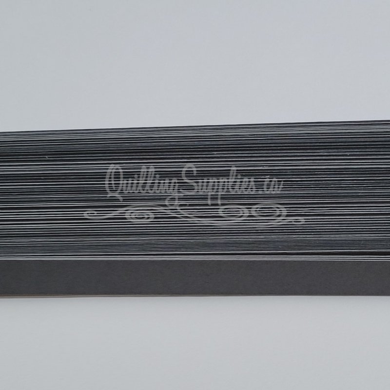 Delightfully Edgy black coral quillography strips 176gsm cardstock.