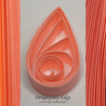 delightfully edgy bright coral quilling paper