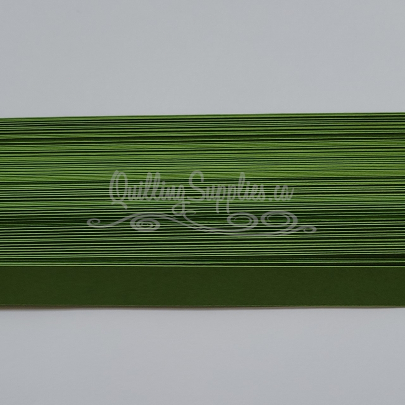 Delightfully Edgy moss green quillography strips 176gsm cardstock